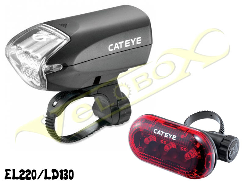 Cat Eye Cateye Front Cycle Bike Light Lamp HL-EL200 Opti Cube Long Run Time LED